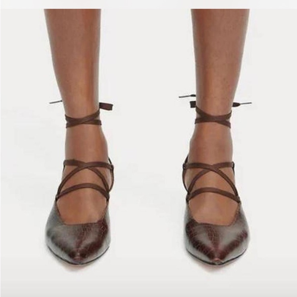 Rachel Comey kitten heel croc lace up - Picture 2 of 9